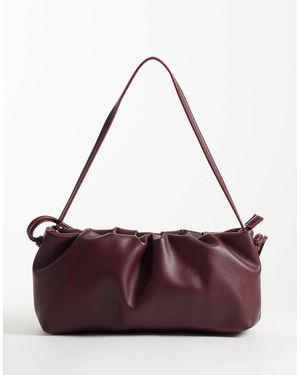 ASOS Ruched Shoulder Bag - Purple
