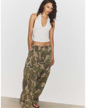Stradivarius Halter Neck Tie Top - White