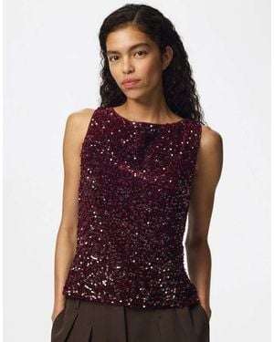 Pieces Tank Top - Red