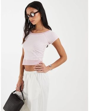 Hollister Scoop Neck Top - White