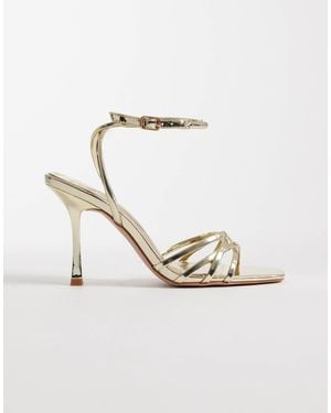 SIMMI Simmi London Amby Strappy Heeled Sandals - Metallic