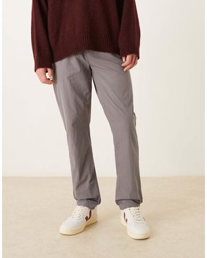 ASOS Slim Pull On Pants - Gray
