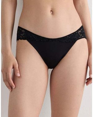 Intimissimi Pretty Flowers Briefs - Black