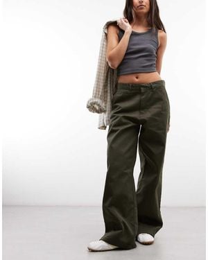 Carhartt Omak Pantalones De Pernera Ancha De Corte Holgado En-Verde