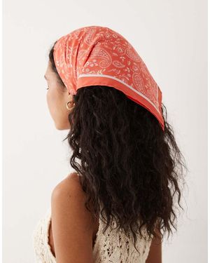 ASOS Vierkante Sjaal Met Paisley Print - Groen