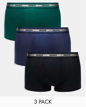 BOSS Hugo Bodywear 3 Pack Planet Trunks - Blue