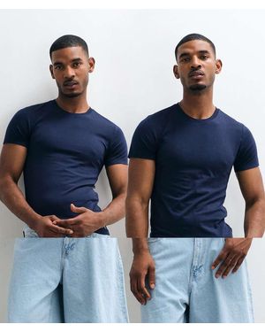 Polo Ralph Lauren 2 Pack Icon Logo Lounge T-shirt - Blue