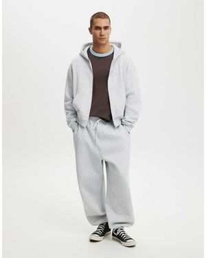 Cotton On Super Baggy Cuffed Track Pant - White