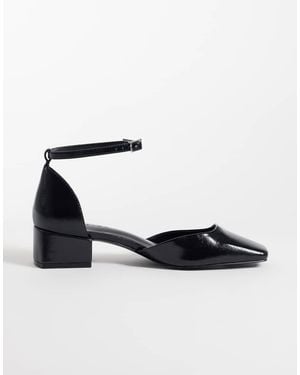 ASOS Zapatos Sweetie De Tacón Medio Ancho En - Blanco