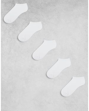 New Look – 5er packung e sporrtsocken - Weiß