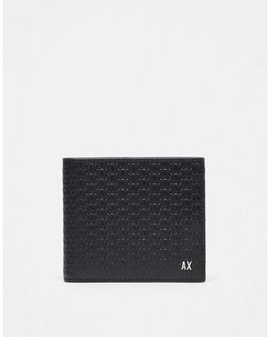 ARMANI EXCHANGE Portemonnee Met Textuur En Logo - Blauw
