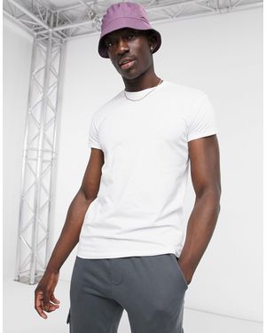 Pull&Bear Muscle Fit T-shirt - White