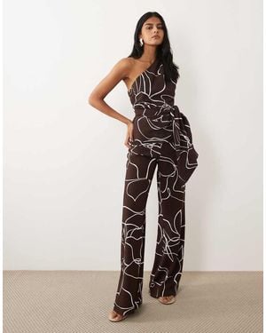 Mango Lauren Straight Trouser Co-Ord - Natural
