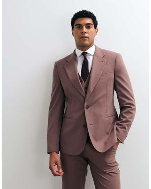 ASOS Slim Suit Jacket - Brown