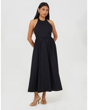 Brave Soul Halterneck A-Line Maxi Dress - Black