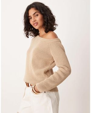 ASOS Pull oversize asymétrique - Neutre
