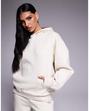 Kaiia – oversize-kapuzenpullover - Grau