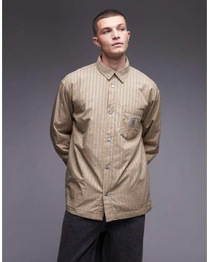Carhartt Grimsby Loose Fit Quilted Shirt Jacket - Grey