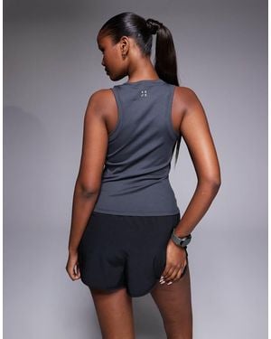 4505 Engineered Rib Gym Tank Top - Blue