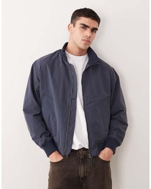 SELECTED Relaxed Bomber Jacket - Blue