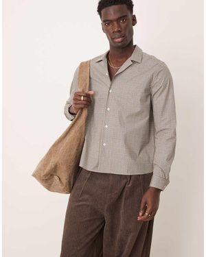 ASOS Camicia Vestibilità Comoda A Quadri - Marrone