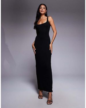 Oh Polly Scoop Neck Maxi Dress - Blue