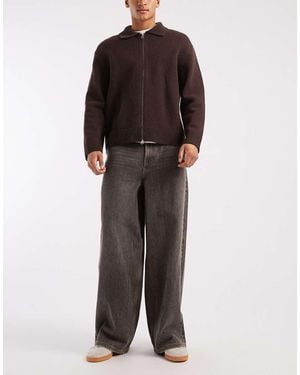 Collusion X003 Wide Leg Jeans - Grey