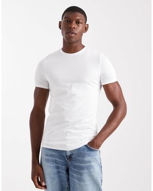 ASOS Essentials Muscle Fit T-shirt - White