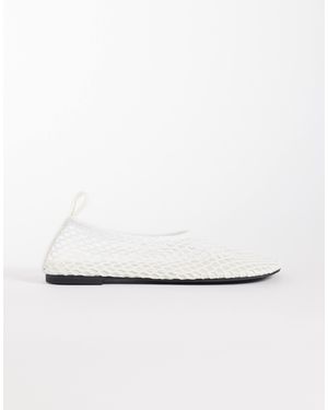 ARKET – ballerinas aus netzstoff - Weiß