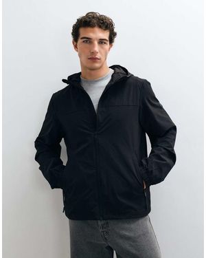 Threadbare Chaqueta Con Capucha Ripstop Impermeable En - Azul