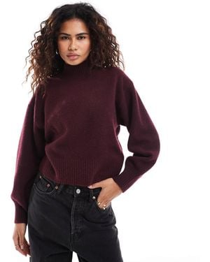 Monki – strickpullover - Lila