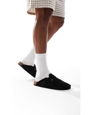 Jack & Jones Suede Clogs - Black