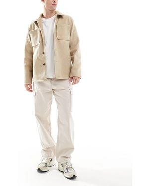 Jack & Jones Alex Baggy Fit Cargo Jeans - Natural