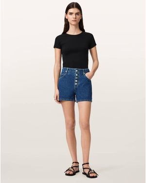 AllSaints Pantalones Cortos Vaqueros Azul Tay De