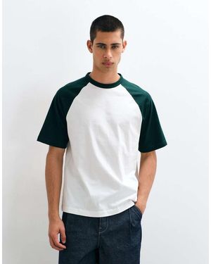 Only & Sons Raglan T-Shirt Met Contrast - Blauw