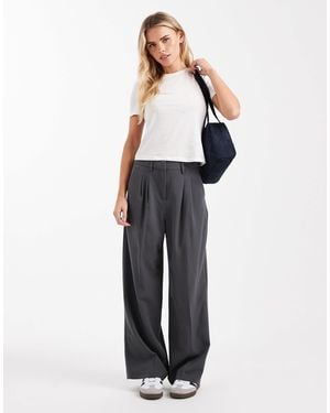 Vero Moda Wide Leg Dad Trousers - Blue
