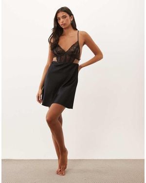 Ann Summers Celestine Eyelash Lace Chemise - Natural