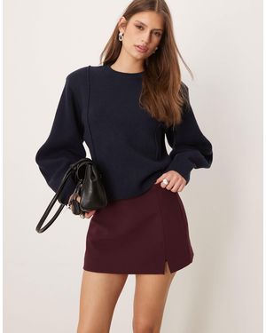 ASOS – kurzer volant-skort - Blau