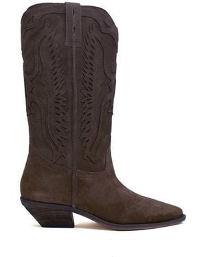 Nokwol Highland Western Boots - Brown