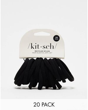 Kitsch Set Van 20 Elastiekjes Van Nylon - Wit
