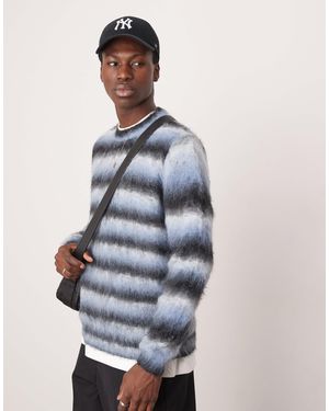 ASOS – flauschiger strickpullover - Blau