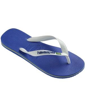 Havaianas Unisex-brasilien-logo-zehentrenner - Blau