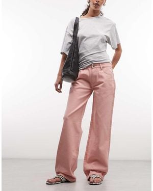 Daisy Street Vaqueros De Corte Boyfriend Y Talle Bajo De -Rosa