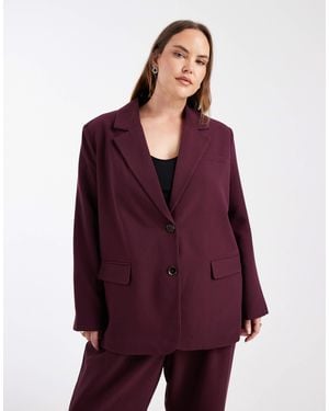 Vero Moda Blazer d'ensemble oversize - bordeaux - Violet