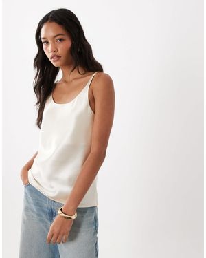 ASOS Scoop Neck Cami Top - White