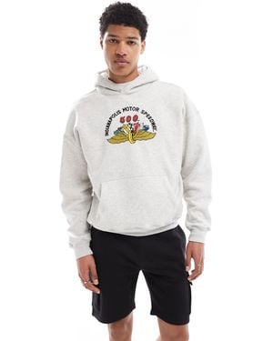 Hollister Boxy Auto Motif Sweat Top - White