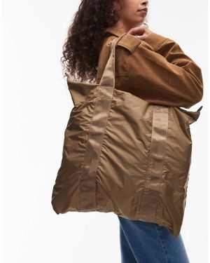 ARKET Bolso Tote De Viaje Beis Plegable De -Neutro - Marrón