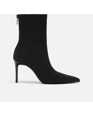Stradivarius Stiletto-absatz-stiefeletten - Schwarz