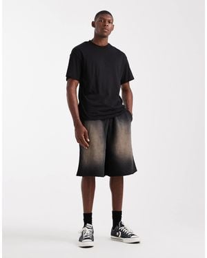 Cotton On Cotton on – superweite fleece-shorts - Schwarz
