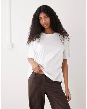 Monki Oversized Boxy T-shirt - White